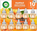Air Wick Plug in Scented Oil Refill 10ct Hawaii Air Freshener Eco Friendly Essential Oils