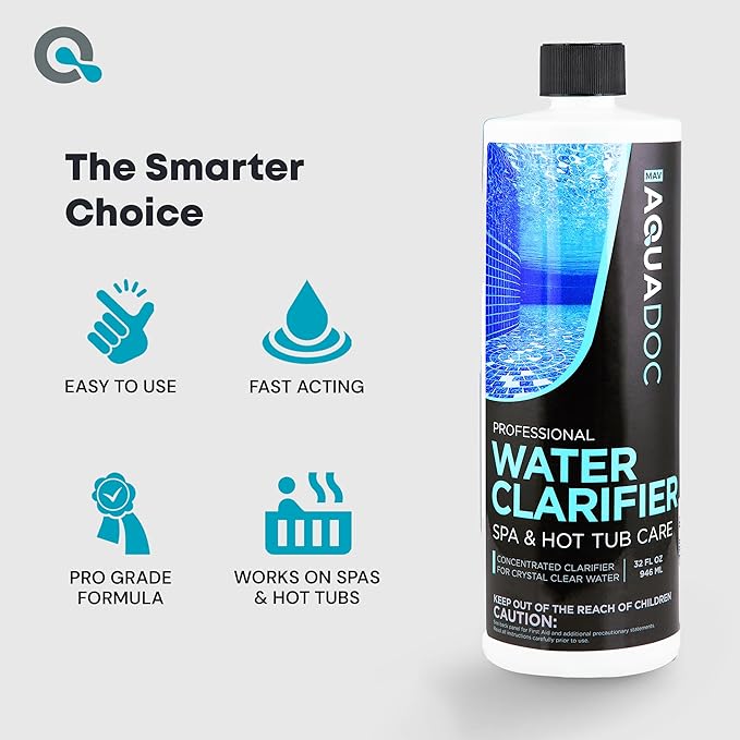 MAV AquaDoc Spa Clarifier &amp Hot Tub Clarifier for Fast Acting Cloudy Water Treatment The Spa Clarifier Hot Tub Owners Love Use Our Hot Tub Water Clarifier to Keep Your Spa Clear &amp Balanced -
