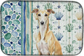 Caroline's Treasures Fawn Whippet Coastal Sea Glass Dish Drying Mat Absorbent Dish Drying Mat Pad for Kitchen Counter Dish Drainer Mat for Countertop 14 x 21 Multicolor