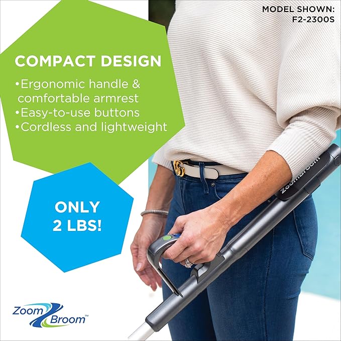 Lightweight Air Broom with Ergonomic Handle – Powerful Controlled Airflow for Easy Debris Removal at Home Patios Pickleball Courts RVs and All Outdoor and Indoor Activities