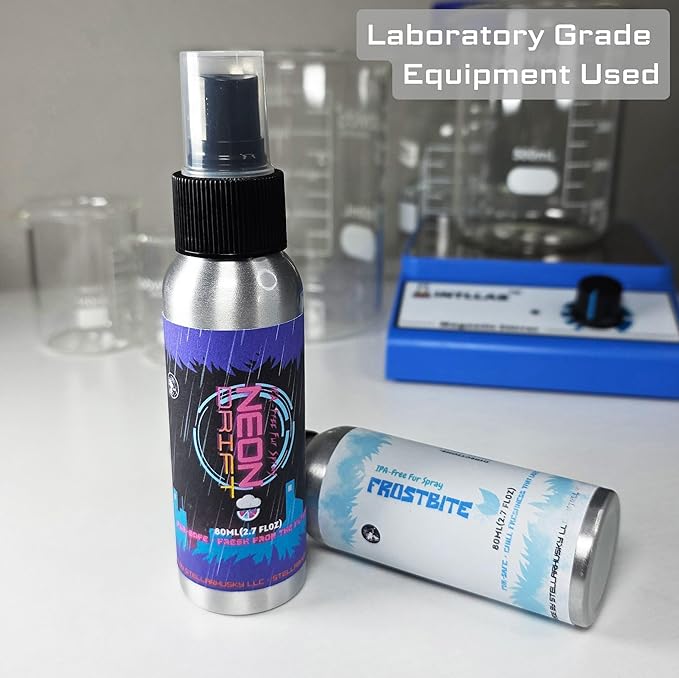 Fursuit Spray - Fur &amp Costume Spray - Blue Candy - IPA-Free Fabric Freshener for Fursuits &amp Cosplay | Long-Lasting Scent | 80 mL Aluminum Bottle