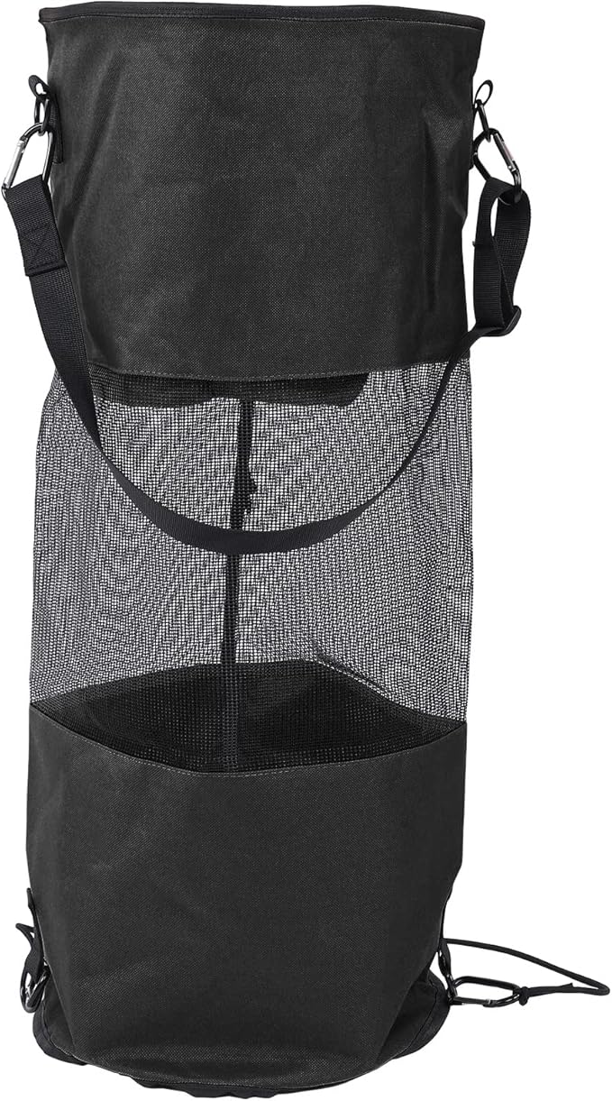 Boat Trash Bags Waterproof Reusable Oxford Cloth 33.1 Inch Height 10.2 Inch Diameter - Portable Mesh Design Lightweight and Durable Ideal for Outdoor and Marine Use