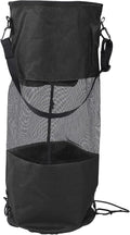 Reusable Boat Trash Bag Waterproof Mesh Garbage Bag for Boat Outdoor Camping Kayaking with Elastic Top and Sturdy Buckle Strap for Secure Mounting