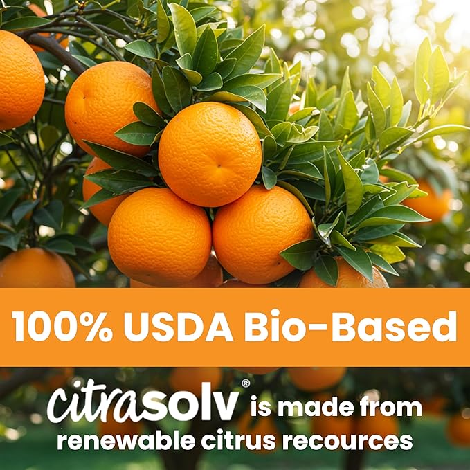 Citra Solv Concentrated Household Cleaner &amp Degreaser -Valencia Orange Scent 8 fl oz Safe Effective and Versatile Cleaning Solution Natural Ingredients Non ToxicBiodegradable Made in USA 6PK