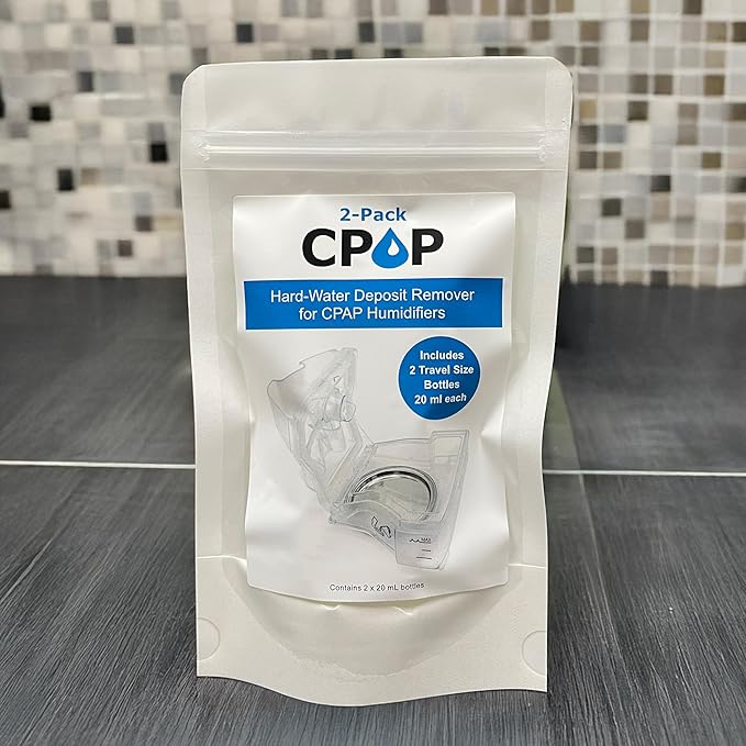 Cpap Cleaner Hard-Water Deposit Remover for Humidifier Chambers Travel Size 20mL Bottles CPOP Formula Made in USA