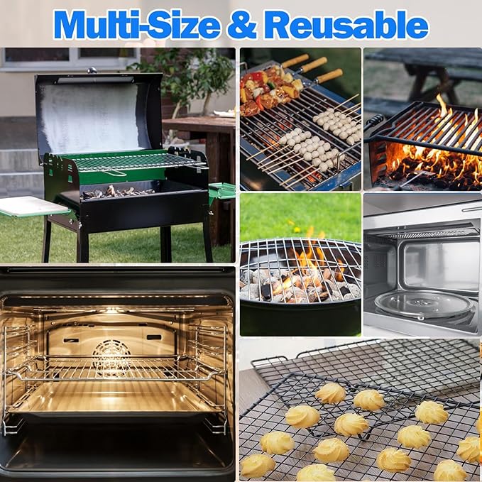 Oven Rack Cleaner Bags Washing Degreaser Set Soaking Oven Rack Cleaner with Material Kitchen Cleaning Accessory for Stove Grilling Microwave Toaster Cooking Baking Barbecue Roasting Camping