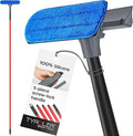 Tyroler Professional Window Squeegee for Home 12-80 Long Squeegee for Window Cleaning 2-in-1 Window Cleaning Squeegee Kit Indoor &amp Outdoor Window Cleaner Tool for High Windows &amp Glass