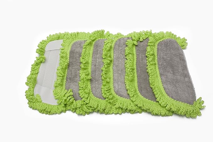 LTWHOME Washable Microfiber Replacement Pads Fit for Dirt Devil Vac Compare to Part AD51005 (Pack of 6)