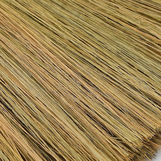 2pcs Handwoven Soft Bristle Straw Brooms with Detachable Handles 74cm Lightweight Household Brooms for Indoor Dust Removal and Living Room Cleaning