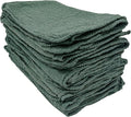 Detailer's Preference Absorbent Cotton Shop Towels Reusable Cleaning Rags for Auto Garage Home Kitchen Industrial Use Wipe Spills Grease Oil Grime Dirt &amp More 11x12 50-Pack Green