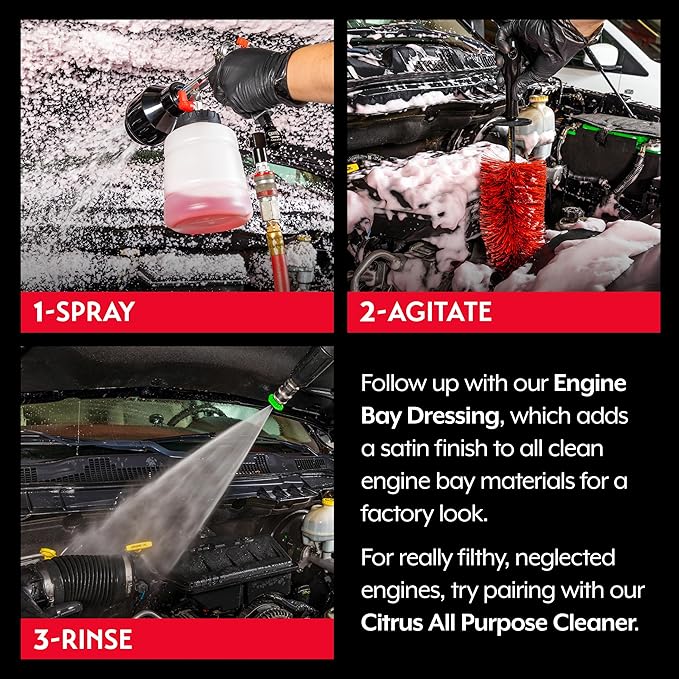 Griot's Garage Engine Cleaner for Car Motorcycle Boat RV and Truck Oil Dirt and Grime Remover 11158 One Gallon
