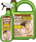 Simple Green Bio Dog Active Stain &amp Odor Remover - Enzyme Cleaner &amp Stain Remover for Carpet Rugs &amp Fabric – eliminates Urine Odor (32 oz Spray &amp 1 gal Refill)