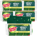 Scotch-Brite Heavy Duty Scrub Sponge 45 Kitchen Sponges Designed for Tough Messes in The Kitchen That Last 3X Longer* Best for Cast Iron Skillets and Outdoor Grills Flexible Durable and Strong