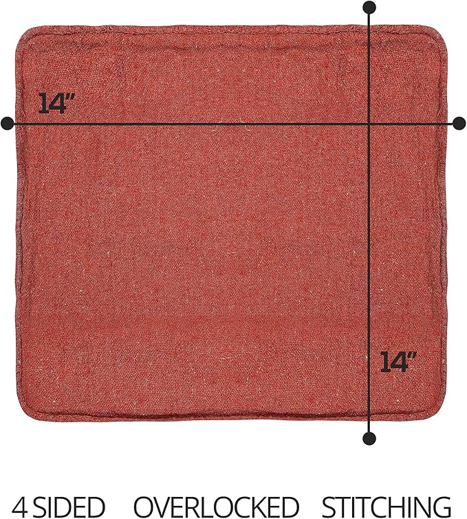Cotton Shop Towels Red – (Pack of 150) Size 14x14 Inches Cleaning Rags – Absorbent Shop Rags and Multipurpose Cleaning Towels for Automobiles Industries Garage and Homes