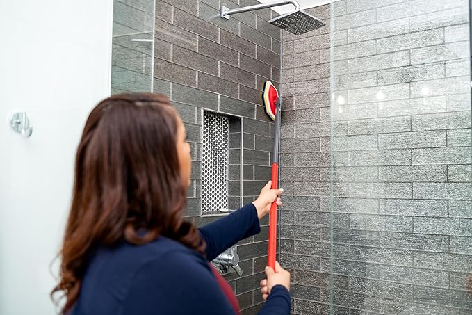 Vileda Bath Magic Bathroom and Tub Mop | Multisurface Cleaning Mop | Safe to Use on Tile Glass Ceramic Bathtub Shower Surfaces