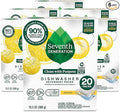 Seventh Generation Dishwasher Detergent Packs Lemon scent Pack of 6 for sparkling dishes Dishwasher tabs 20 count