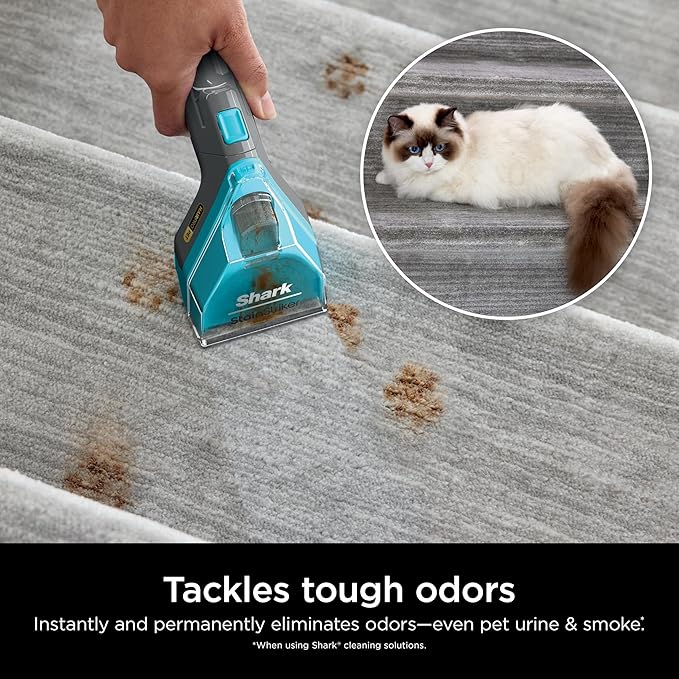 Shark CarpetXpert Deep Clean Pro Formula for All Shark Upright &amp Portable Carpet Cleaners Formulated for all Carpets Upholstery &amp Area Rugs Eliminates Tough Pet Messes and Odors 48oz EXCM
