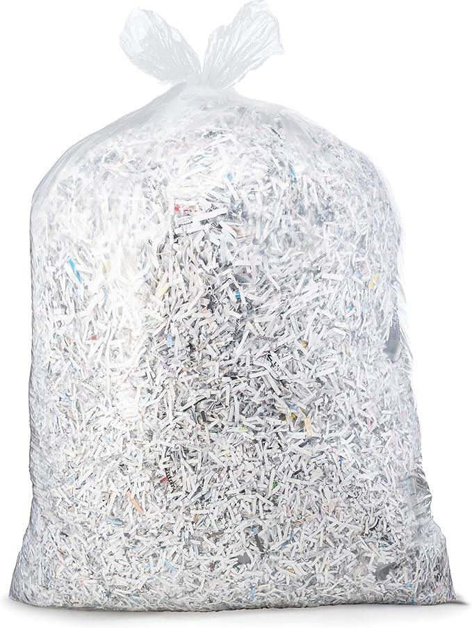 Veska 65 Gallon Clear Trash Bags (50 Bags w/Ties) Clear Recycling Plastic Garbage Bags. 60 Gallon 64 Gallon 65 Gallon Trash Bags