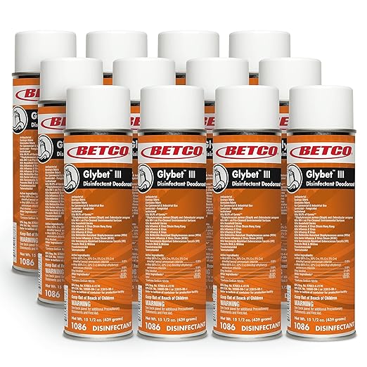 Betco 10862300 Glybet III Disinfectant Citrus Bouquet Scent 15.5 Oz. 12/Carton