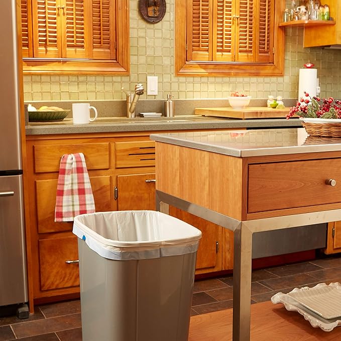 Hefty Renew Tall Kitchen Trash Bags White Unscented 13 Gallon 40 Count