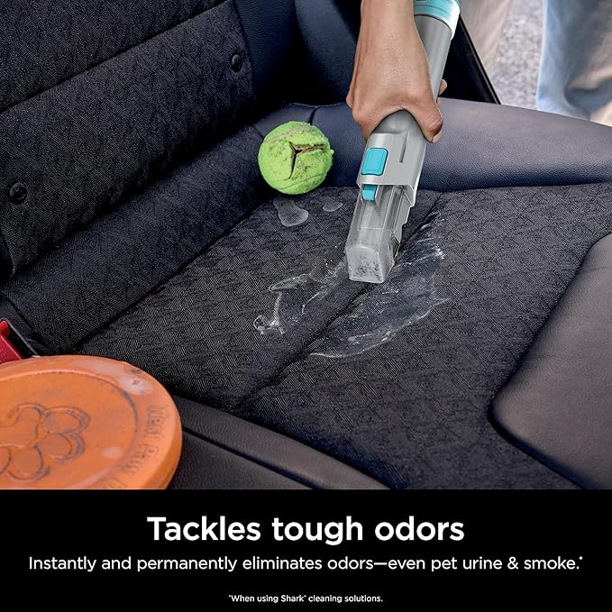 Shark StainStriker HairPro Portable Carpet Upholstery &amp Area Rug Cleaner Stain Hair &amp Odor Remover 3 Tools &amp dual activated Solution Teal PX253BRN