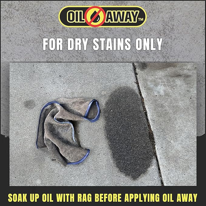 Oil Stain Fighter -5 lbs Industrial Size | For Embedded Dry Oil Stains | No Rinse Concrete Cleaner for Driveways and Parking Lots | Safe for Pets and Environment