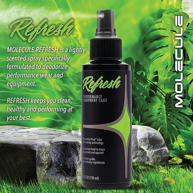 Molecule Athlete Kit - 16oz Wash &amp 16oz Refresh. Performance Apparel Care Race Suits Cleans &amp Deodorizes 16 Ounces (1 Kit)