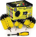 Toilet Bowl Cleaner Bathroom Hand Brush Set - Bathroom Cleaning Brush - Shower Scrub Brushes for Cleaning - Bathtub Cleaning Brush - Grout and Tile Cleaning Brush - Power Bathroom Scrubber - Tub Brush