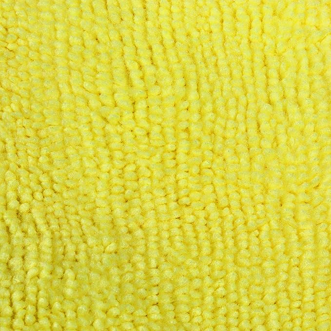 Eurow 300 GSM Microfiber Cleaning Cloths Soft Streak-Free Lint-Free Ultra Absorbent Reusable Towels for Auto Detailing Home Cleaning Kitchen Glass Electronics 12x16in 36-Pack Yellow