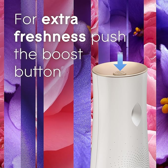 Glade Automatic Spray Refill Air Freshener for Home and Bathroom Rose &amp Bloom 6.2 Oz 3 Count