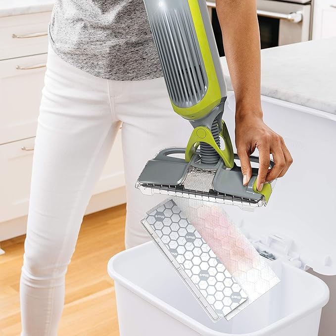 Shark VMP10 Disposable Hard Floor Vacuum and Mop Pad VACMOP Refill White 10 Count