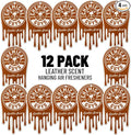 Chemical Guys Hanging Air Fresheners - Leather Scent for Cars Trucks SUVs RVs Home Office Work Dorm Room &amp More - 12 Pack - AIR40904