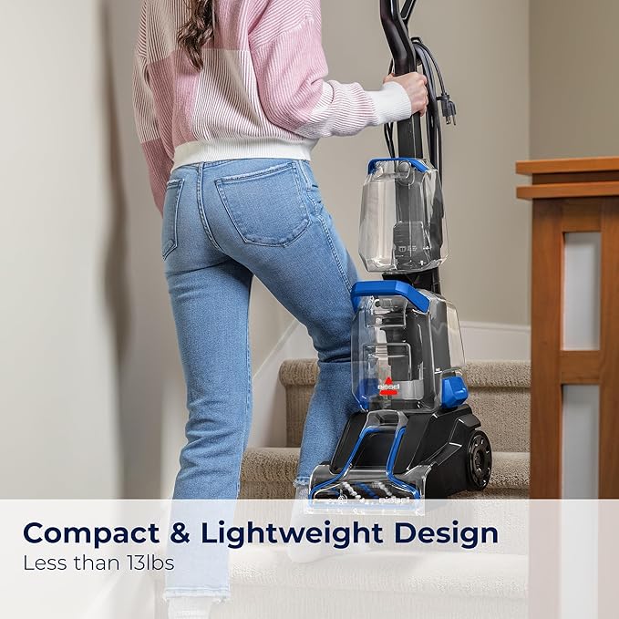 BISSELL TurboClean Upright Carpet Cleaner Pro Max Clean &amp Protect + Oxy Urine Eliminator Formula Included 3952