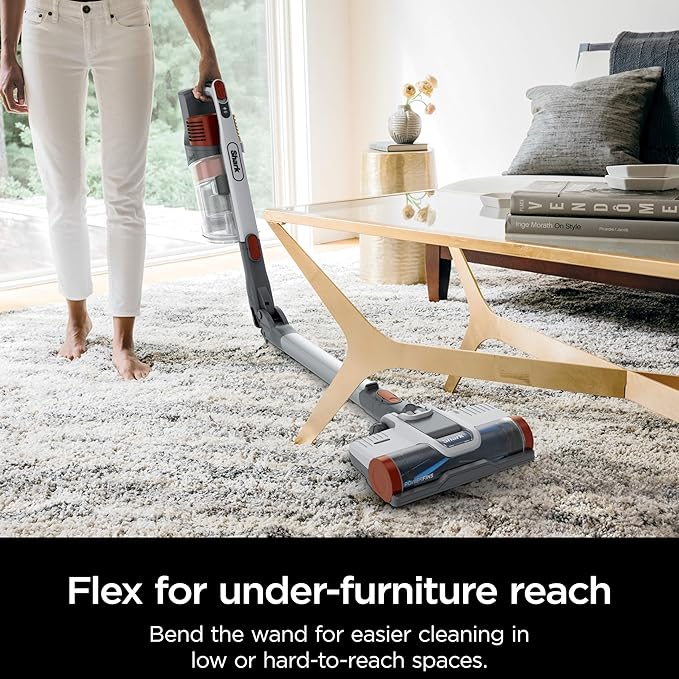 Shark Pet Pro Cordless Stick Vacuum with MultiFLEX HEPA Filter Lightweight Powerful Suction 40min Runtime Removable Hand Vacuum Includes Crevice Tool &amp Dusting Brush UZ351H