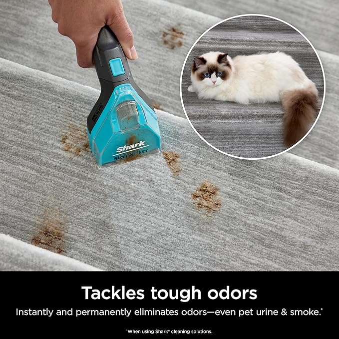 Shark StainStriker Pet Bundle for All StainStriker Portable Carpet Cleaners Includes 32oz OXY Multiplier formula and 16oz Deep Clean Pet formula PXCPBUNDLE