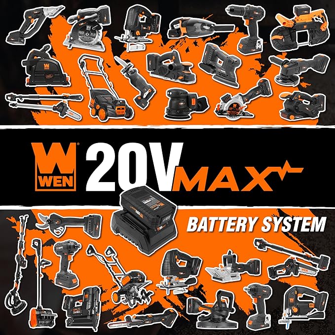 Wen Cordless Vacuum Cleaner Handheld (Tool Only 20V Max Battery Not Included) (20861BT)