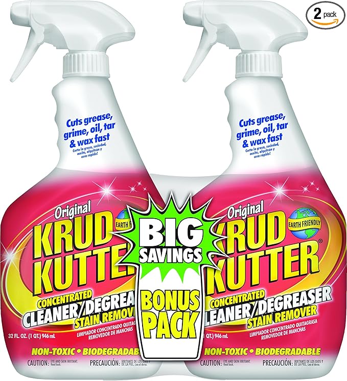 KRUD KUTTER KK32BP/6 32-Ounce Trigger Spray Original Concentrate Cleaner/Degreaser Bonus Pack 2-Pack
