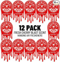 Chemical Guys Hanging Air Freshener Fresh Cherry Scent 12 Pack Great for Cars Trucks SUVs RVs Home Garage Workspace Dorm Room &amp More (4 x 3 Packs) - AIR40604