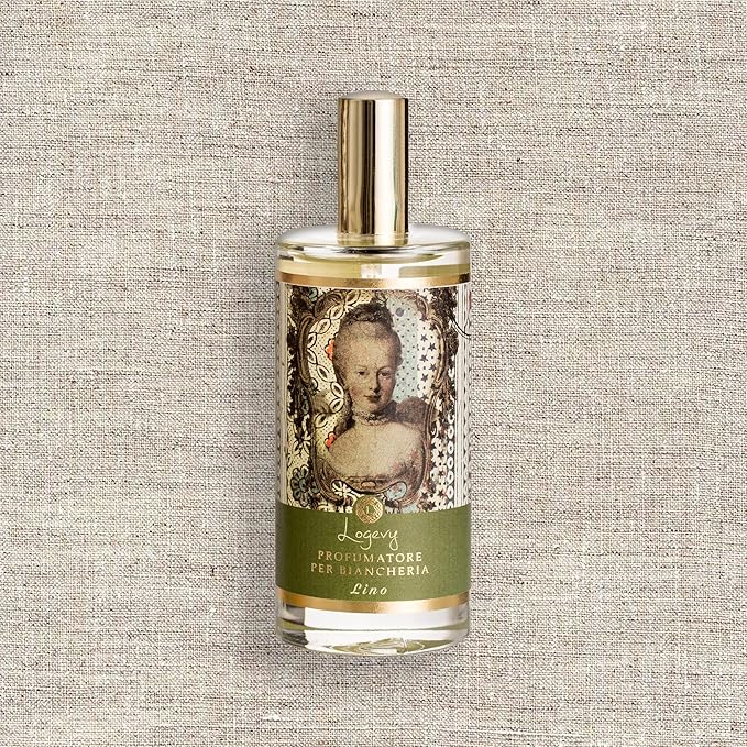 Logevy Firenze 1965 Lino – Linen Fragrance Spray for Linen Fabric from Master Perfumer in Italy with Fruity &amp Floral Notes to Luxuriously Freshen Sheets Cushions Curtains Drawers &amp more –