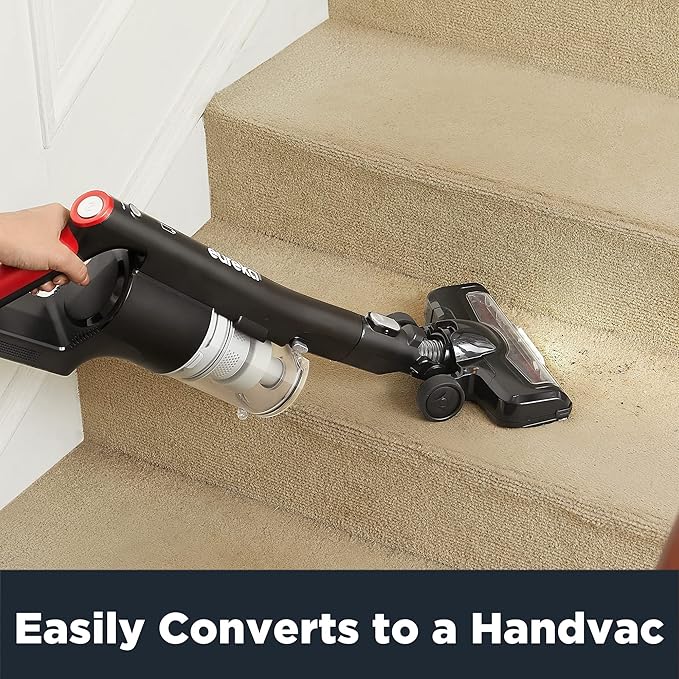 Eureka Cordless Vacuum Cleaner Vacuum Cleaner for Home Rechargeable Lightweight Stick Vacuum for Hardwood and Pet HairRose Red NEC101