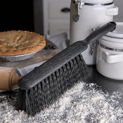 SPARTA Flo-Pac Counter Bench Brush Bench Brush Counter Brush with Polypropylene Block for Cleaning 8 Inches Black (Pack of 12)