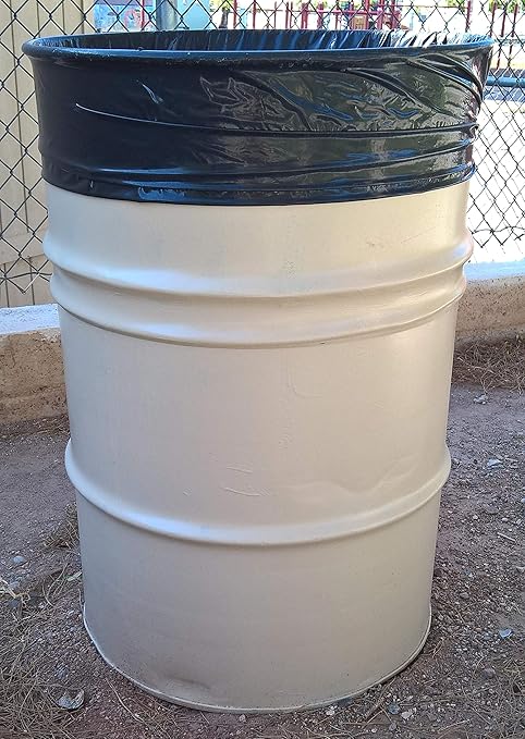 Aluf Plastics Heavy Duty 55 Gallon Trash Bags - (Value 50 Pack) - 1.5 MIL equivalent Industrial Strength Plastic 35 x 55 for 50-55 Gal Cans -Fits Toter Rubbermaid Brute Carlislie Bronco etc.