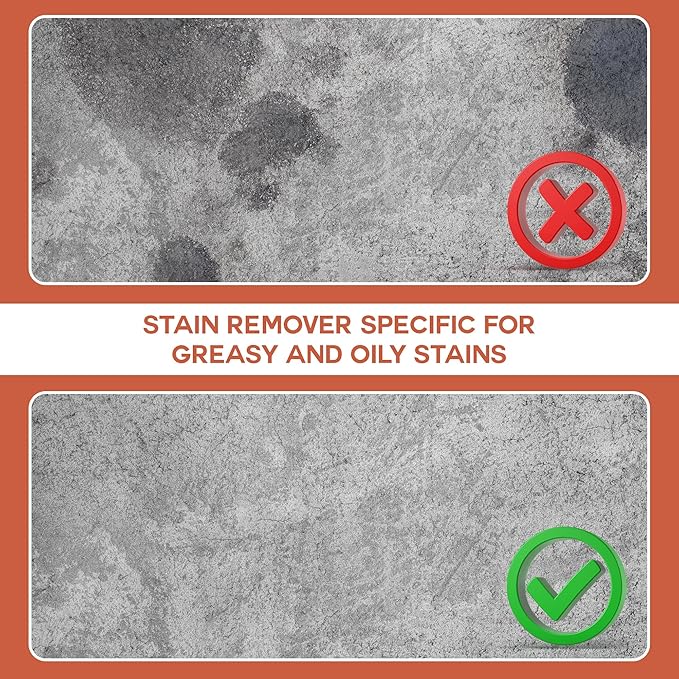 FABER Oil &amp Grease Stain Remover – Marble &amp Granite Cleaner – Easy to Use on Vertical Surfaces – Fast Acting Specific for Greasy and Oily Stains – Oil Spot Driveway Remover - 500ML