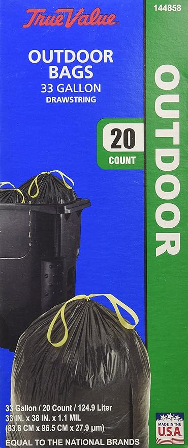 TV 20CT 33GAL Trash Bag
