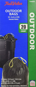 TV 20CT 33GAL Trash Bag