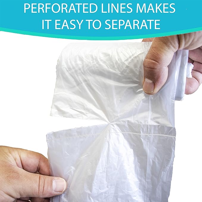13 Gallon Clear Trash Bags 150 Pack Unscented Tall Kitchen Recycling Garbage Waste Bag
