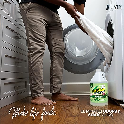 OdoBan Disinfectant Concentrate and Odor Eliminator Made in The USA Original Eucalyptus Scent 8 Gallons