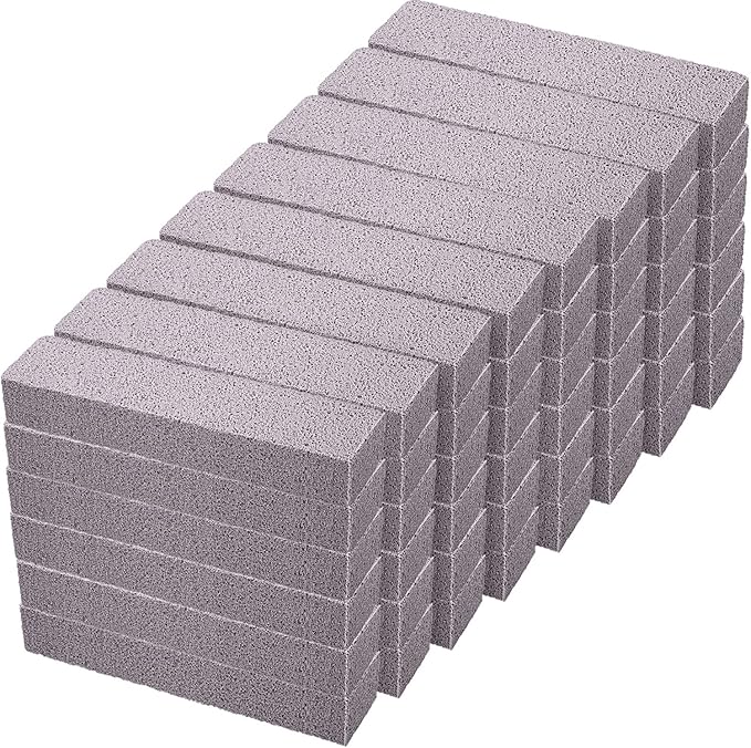 Chinco 48 Packs Pumice Stick for Cheaning Pumice Scouring Stone Pad Removing Stain Grime Without Leaving Scratches for Kitchen Oven Stove Home Bathroom Toilet Pool House Cleaning Supplies