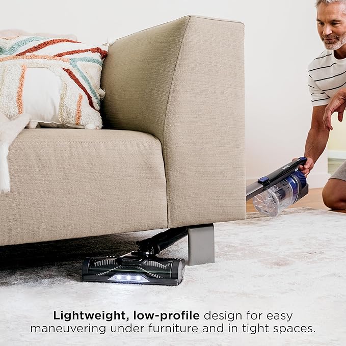 Shark | Pet Cordless Vacuum Cleaner | LED Headlights | Removable Handheld Vacuum for Pet Hair | Crevice Tool &amp Pet Multi-Tool Included | 40min Runtime | For Carpet &amp Hard Floors | Grey | IX141
