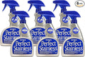 HOPE'S Perfect Stainless Steel Cleaner Streak-Free Self-Polishing Formula Blocks Fingerprints Pack of 6 22 Ounce 132 Fl Oz